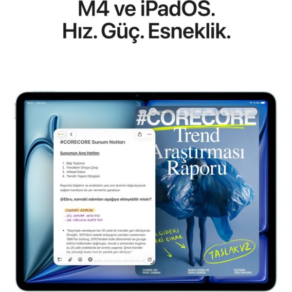 Apple iPad Air M4 13″ 128GB Wi-Fi Uzay Grisi MH5N4TU/A