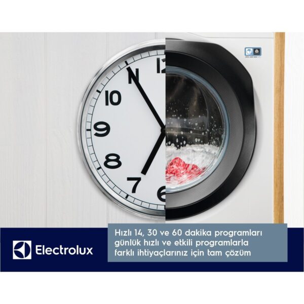 Electrolux EWZF541BT 10 kg 1400 Devir TimeCare 14/30/60 dk Hızlı Yıkama Buharlı Anti Alerji Programlı Inverter Çamaşır Makinesi