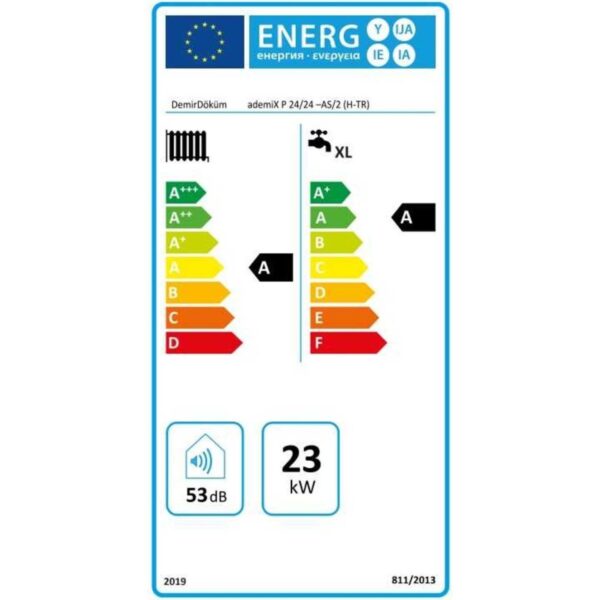 Demirdöküm Ademix P 24/24 Kw Tam Yoğuşmalı Kombi Hermetik Baca ile 24 kW Kapasite