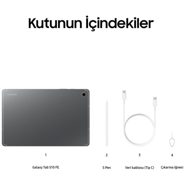 Samsung Galaxy Tab S10 FE+ 8GB 128GB SM-X620 (Samsung Türkiye Garantili)