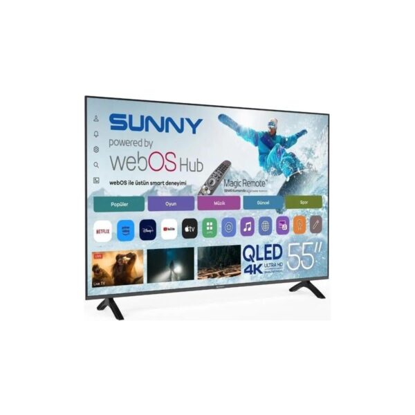Sunny SN55QMN252 55″ 140 Ekran Uydu Alıcılı 4K Ultra HD webOS Smart QLED TV