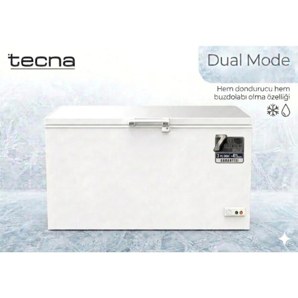 Tecna Tye 4407 Dual Sandık Tipi 407 lt Derin Dondurucu E Enerji Sınıfı Statik Tasarım