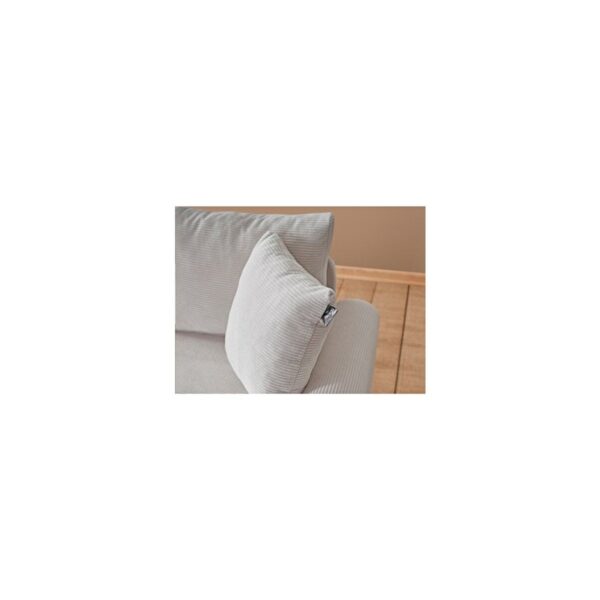 Corner Flavia Modern Köşe Takımı Ekru Kadife Malzeme Orta Sert Oturum 230 cm Genişlik