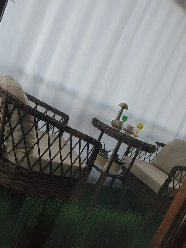 Monalin Mobilya Miami Kapuçino 2 Kişilik(1-1-Masa) Rattan Örgü Bahçe & Balkon & Teras Masa Sandalye Takımı