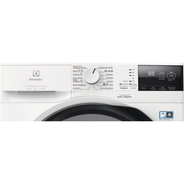 Electrolux EW7W2612T 700 Serisi Steamcare 10/6kg 1600 Devir Buharlı Kurutmalı Çamaşır Makinesi