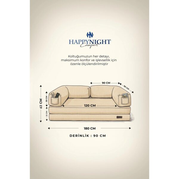Happynight Comfort Sofya Aktivite Koltuğu | Oyun Koltuğu | Sünger Koltuk | Sinema Koltuğu