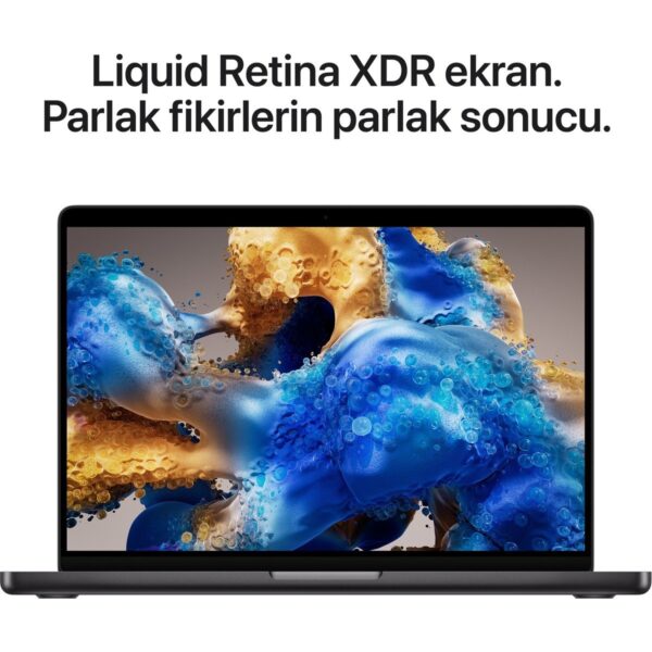Apple MacBook Pro M5 Pro 24GB 1TB SSD macOS 14″ Taşınabilir Bilgisayar Uzay Siyahı MGDR4TU/A