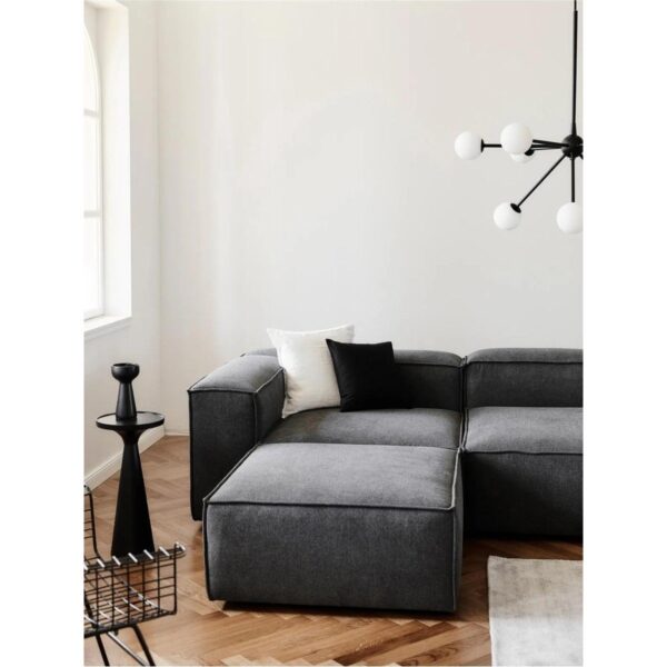 Mira Relax 4 Modül Köşe Koltuk ( Antrasit ) Keten Kumaş