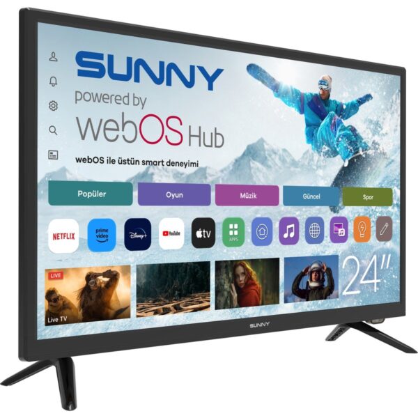 Sunny SN24LEDl262-S 24” 60 Ekran Uydu Alıcılı HD Ready webOS Smart LED TV