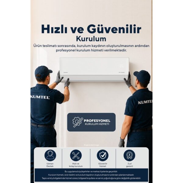 Kumtel Hinoki KMSAC-12 12.000 Btu A++ Inverter Duvar Tipi Split Klima (Montaj Dahil)